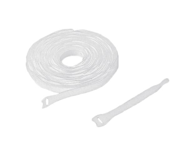 Lite Cable Tie, Hook and Loop, 1/2" Width, 10 pack