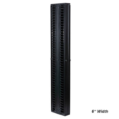 Viaduct Vertical Cable Managers – 45U x 6"/10"W, Single & Double Sided Options