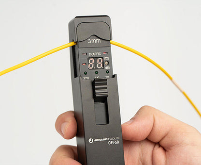 Optical Fiber Identifier - Tool in use - Primus Cable