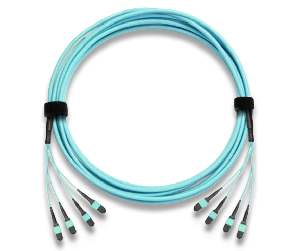 MTP Trunk Cable, Multimode OM3 10 Gig, 48 Fiber, 50/125, Plenum Rated