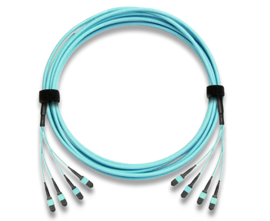 MTP Trunk Cable, Multimode OM3 10 Gig, 48 Fiber, 50/125, Plenum Rated