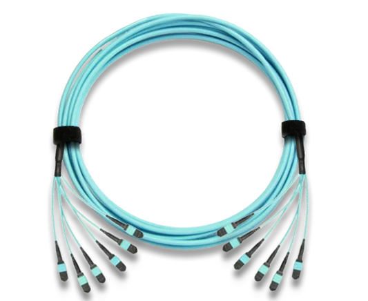 MTP Trunk Cable, Multimode OM3 10 Gig, 72 Fiber, 50/125, Plenum Rated