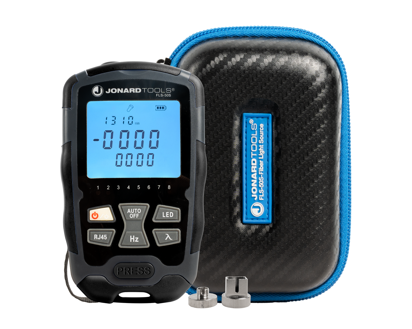 Mini Optical Light Source with FC/LC/SC Adapters for PC/UPC Connectors | FLS-50S