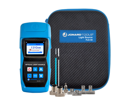 Multi-mode & Single-mode Fiber Optic Light Source with FC/LC/SC (PC/UPC) Adapters | FLS-55