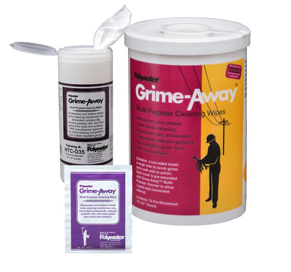 Polywater® Grime-Away™ Cleaning Wipes, TOOL AND HAND CLEANER