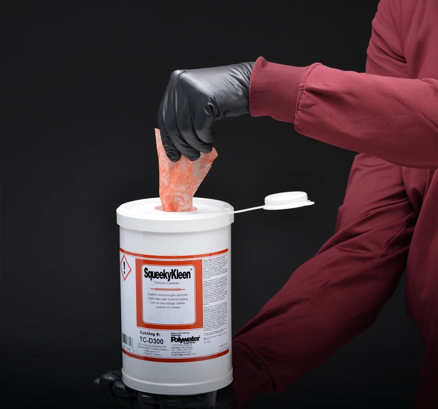 SqueekyKleen Gel Filled Cable Cleaner- No Residue – Fiber Savvy