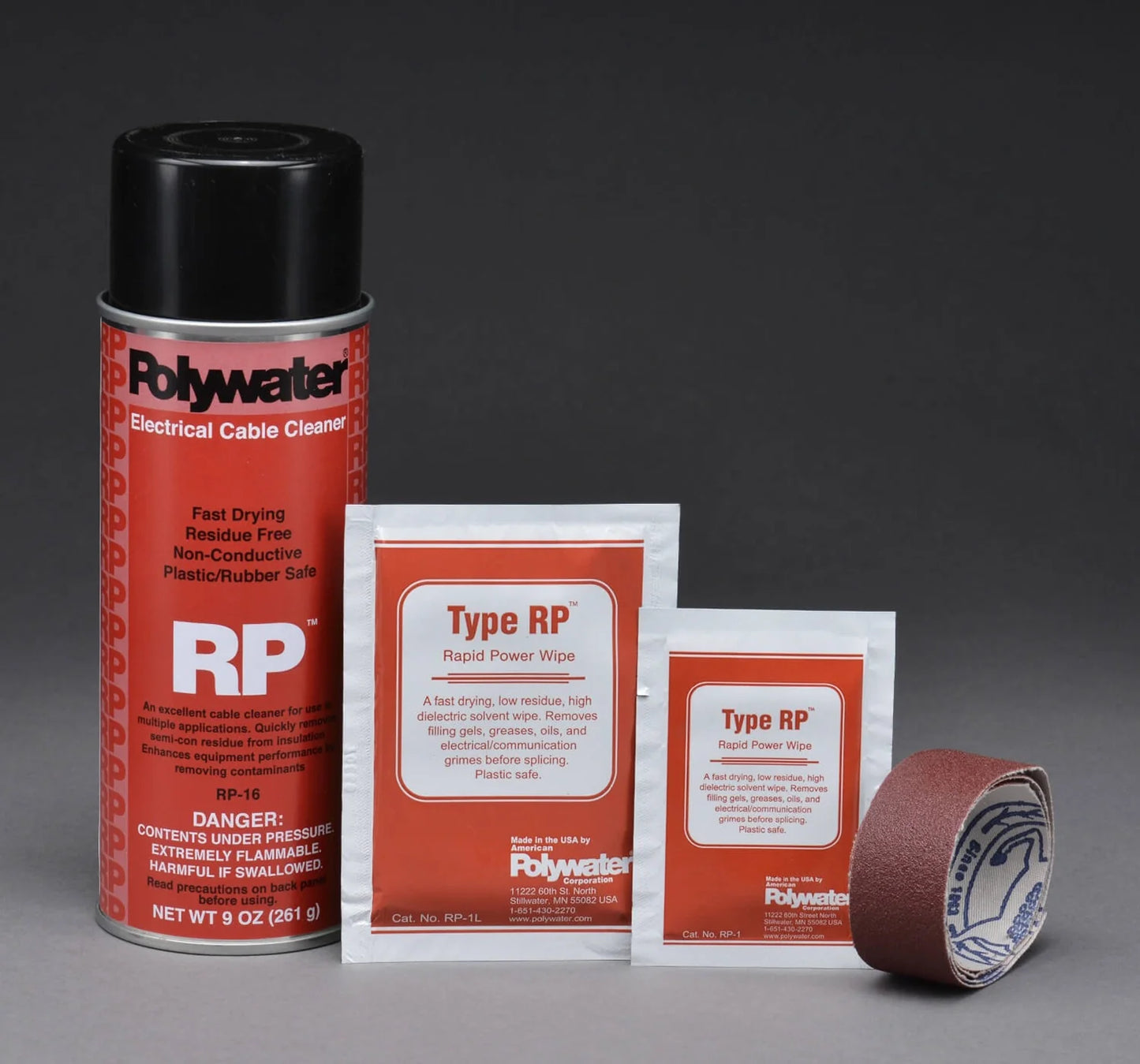 Polywater® Type RP™ Fast-Evaporating Cable Cleaner, FIBER OPTIC CABLE CLEANERS