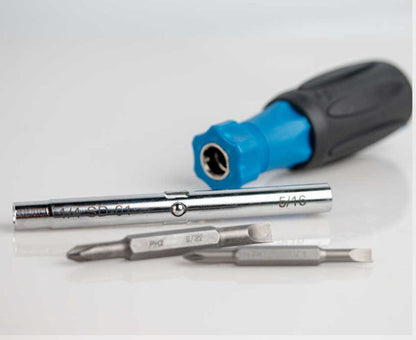 6-in-1 Multi-Bit Screwdriver with Phillips and Slotted Bits