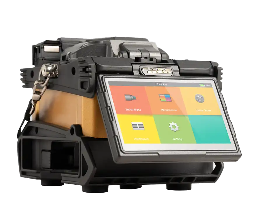 SPARC Fusion Splicer, Clad Alignment - Back view highlighting the interface and connectors.