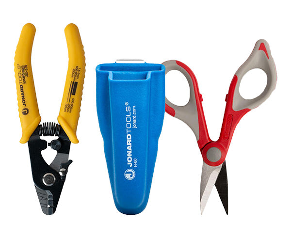 Fiber Stripper & Kevlar® Shears Kit, Molded Pouch | TK-350 – Fiber Savvy