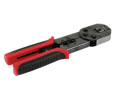 Ratchet Cable Crimp Tool for Large OD Easy Feed RJ45 Plugs - Primus Cable Hand Tools for Cable Installation