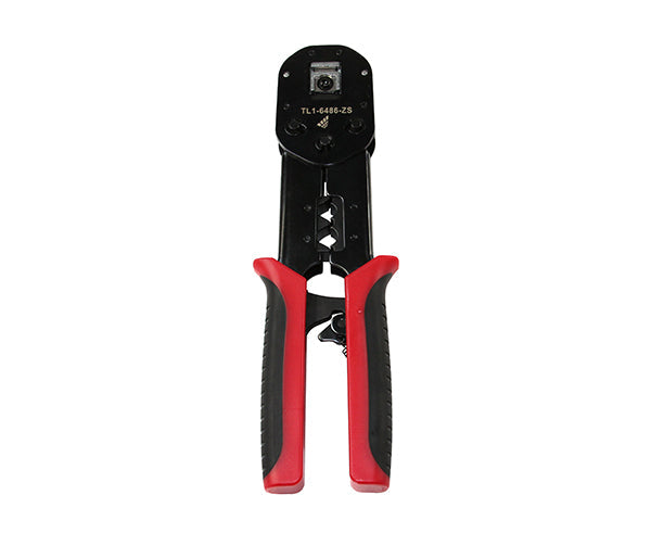Ratchet Cable Crimp Tool for Large OD Easy Feed RJ45 Plugs - Primus Cable Hand Tools