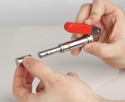 Barrel Lock Plunger Key Size #6 - In use - Primus Cable