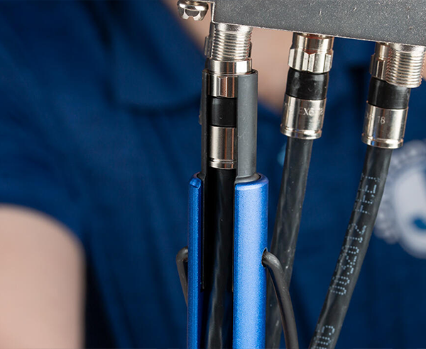 Trap And Security Combo Tool - In use on locking cable - Primus Cable