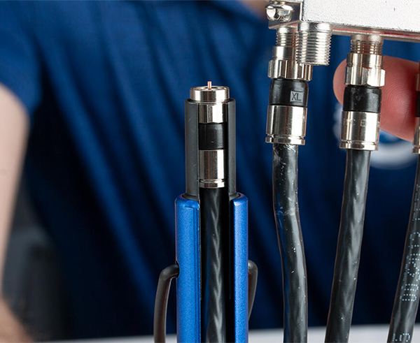 Trap And Security Combo Tool - In use on cable - Primus Cable Hand Tools