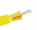 Fiber Optic Cable, 2 Strand, Single Mode, 9/125, Armored Indoor/Outdoor Distribution, Plenum