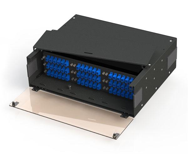 Slide-Out Patch Panel, Rack Mount 3RU, 9 Panel & 5 Splice Tray Capacity