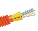 Fiber Optic Cable, 6 Strand, Multimode, 62.5/125 OM1, Armored Indoor Distribution, Plenum