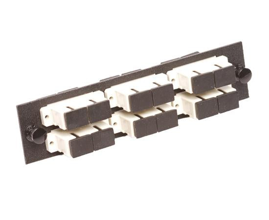 Fiber Adapter Panel, Multimode, 6 SC Duplex Couplers – Fiber Savvy