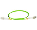 LC/UPC-LC/UPC OM5 Multimode Duplex OFNR Lime Green Fiber Optic Patch Cable