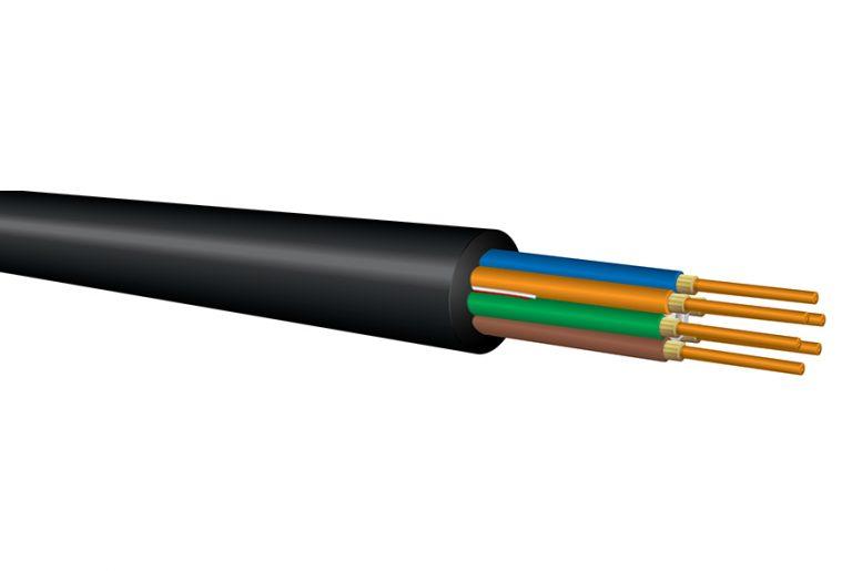 Breakout Riser Fiber Optic Cable, Multimode 10 Gig OM3, Indoor/Outdoor