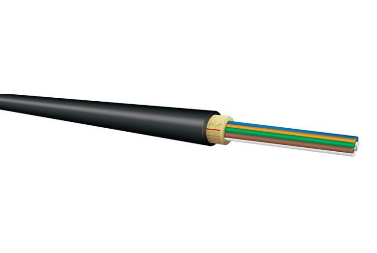 Tight Buffer Distribution Polyurethane Fiber Optic Cable, Multimode, OM1, Outdoor Broadcast, Tactical