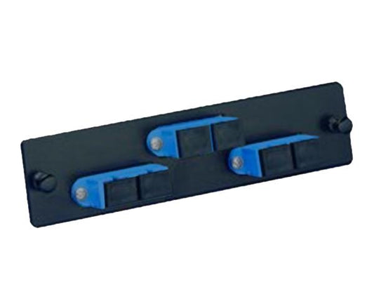 SC Fiber Optic Adapter Panel - 6 Port Simplex Single Mode (Loaded) - Rack Mount Type