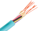 Breakout Fiber Optic Cable, Multimode, 50/125 10 Gig OM4, Indoor/Outdoor, Plenum