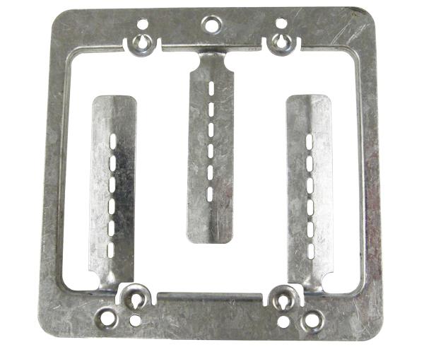 Metal Mud-Ring Drywall Bracket Dual Gang