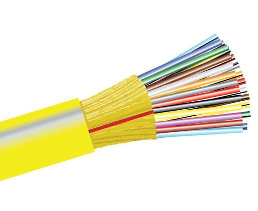 Plenum Single Mode Tight Buffer Distribution Fiber Optic Cable for Indoor/Outdoor Use