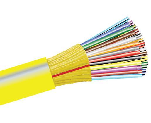 Plenum Single Mode Tight Buffer Distribution Fiber Optic Cable for Indoor/Outdoor Use