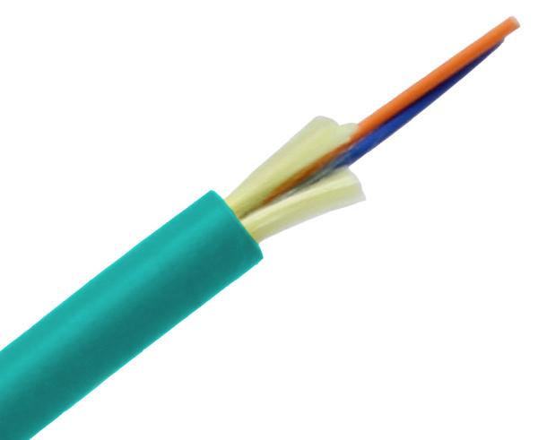 Indoor/Outdoor Multimode 10 Gig OM3 Tight Buffer Distribution Plenum Fiber Optic Cable