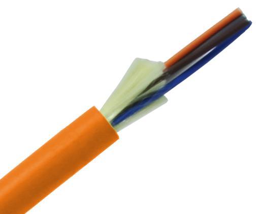 Tight Buffer Distribution Riser Fiber Optic Cable, Multimode OM1, Corning Fiber, Indoor