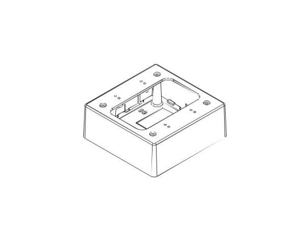 E-Z Duct Junction Box (For EZ-75), W -5" x H -5" x D -2", White