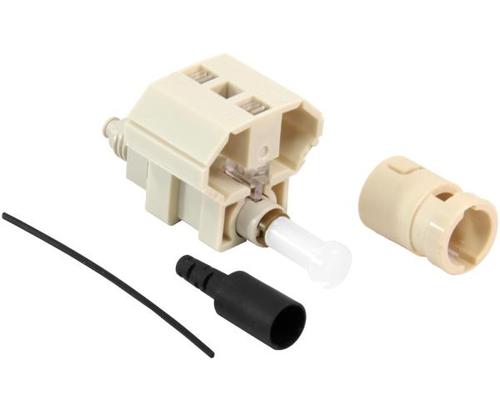Fiber Optic FAST Connector, Pre-Polished, Multimode, 62.5/125 OM1, ST, 6 Pack - OPEN BOX