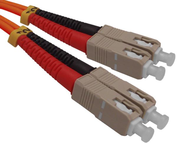 SC/PC-SC/PC, Multimode, Duplex, Fiber Optic Patch Cable