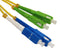 SC/UPC-SC/APC, Singlemode, Duplex, Fiber Optic Patch Cable