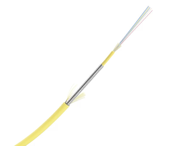 Micro-Distribution Plenum Armored Fiber Optic Cable, Single Mode OS2, Indoor