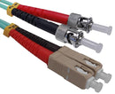 SC/PC-ST/PC, Multimode 10 Gig, Duplex, Fiber Optic Patch Cable