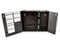 Dual Door Fiber Wall Mount Enclosure, 3 Splice Tray & 9 Panel Capacity, Black