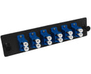 72-Strand Pre-Loaded OS2 Single-Mode LC Slide-Out 2U Fiber Patch Panel with Unjacketed Pigtail Bundle