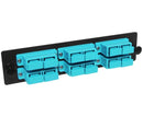 Fiber Adapter Panel, 10 Gig OM3/OM4 Multimode, 6 SC Duplex Couplers