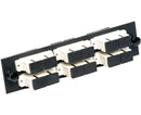24-Strand Pre-Loaded OM1 Multimode SC Slide-Out 1U Fiber Patch Panel with Jacketed Pigtail Bundle