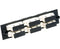 12-Strand Pre-Loaded Multimode OM1 SC Slide-Out 1U Fiber Patch Panel with Jacketed Pigtail Bundle