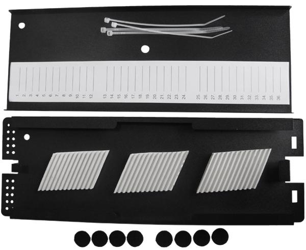 Fiber Splice Tray, 36 Single Fusion Splices, Aluminum, 11.75