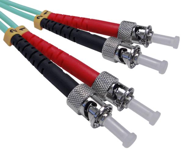 ST/PC-ST/PC, Multimode 10 Gig, Duplex, Fiber Optic Patch Cable