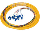 72-Strand Pre-Loaded Single Mode LC Slide-Out 1U Fiber Patch Panel with Jacketed Pigtail Bundle