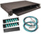 24-Strand Pre-Loaded OM3 Multimode 10G LC Slide-Out 1U Fiber Patch Panel with Jacketed Pigtails Bundle