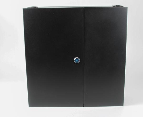 Wall Mount Fiber Patch Panel, Double Door, 12 Adapter Capacity