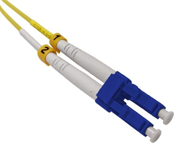 Fiber Optic Patch Cable, LC to LC, Single Mode 9/125, Duplex